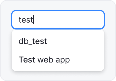 autocomplete